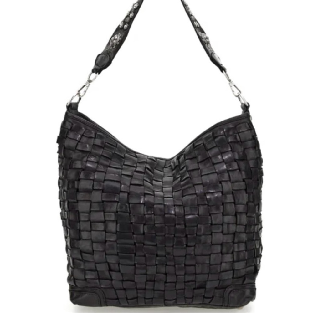 Elegant Black Woven Women's Bag
